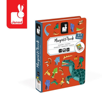 Janod, magnetyczna układanka Magnetibook Dinozaury, prezent dla dzieci