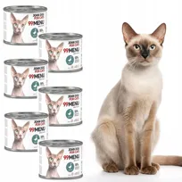 John Dog for Cats 99 menu karma mokra dla kota gęś 6 x 200 g