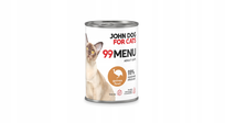 John Dog for Cats Karma mokra dla kota dorosłego 99 Menu Perliczka 6 x 400 g