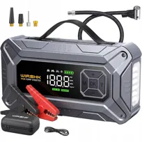Jump Starter Booster Z Kompresorem 8000A 12V 27000Mah Powerbank Latarka Led