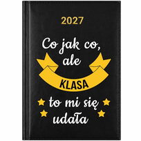 KALENDARZ 2027 KSIĄŻKOWY A5 TERMINARZ CZARNY PREZENT DLA NAUCZYCIELA KLASA