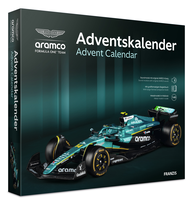 Kalendarz adwentowy Aston Martin Aramco F1 1:43 – model bolidu do składania z dźwiękiem