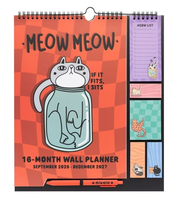 Kalendarz ścienny planer 2026/2027 organizer Meow Meow kalendarze na ścianę 30x34 cm