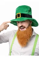 Kapelusz Irlandzki Z Klamrą Strój Skrzata Zielony Leprechaun Cylinder