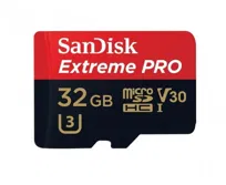 Karta pamięci SANDISK Extreme Pro, microSDHC, 32 GB, A1 C10 V30 UHS-I U3 + adapter SD + Rescue Pro Deluxe