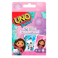 Karty UNO Junior Koci Domek Gabi, rodzinna edukacyjna gra karciana, dla dzieci 3+ JLH17