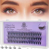 Kępki Rzęsy Eyelash Lewer Las Vegas Extra Volume 10mm Naturalne Jedwabne