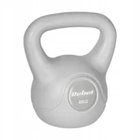 Kettlebell 6kg szary kettle hantel odważnik kula do ćwiczeń ABS Rebel