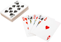 Klasyczna talia 54 kart do gry - poker, remik, loteria - wybór koloru