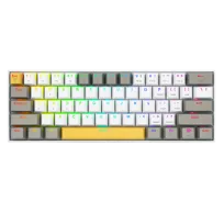 Klawiatura mechaniczna bezprzewodowa Redragon K530-YL&WT&GY-RGB-PRO Draconic Pro 60% Brown Switch