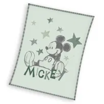Kocyk dziecięcy z miękkiego coralu PUSZYSTY KOC do łóżeczka Myszka Mickey