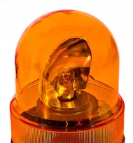 KOGUT LAMPA OSTRZEGAWCZA POMARAŃCZOWA MAGNES 12V