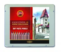 Koh-I-Noor, Pastele suche w kredce Gioconda 8829 Soft w metalowej kasecie, 48 szt