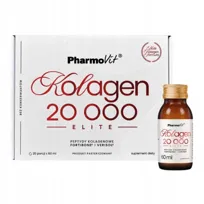 Kolagen W Płynie PharmoVit 20000 ELITE Z Witaminą C Stawy 20 sztuk