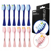 Końcówki do OClean Find Duo X10 Flow X Pro Air zamiennik niebieskie różowe