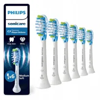 Końcówki Philips Sonicare C3 Premium Plaque Defence Białe 6 szt. Oryginał