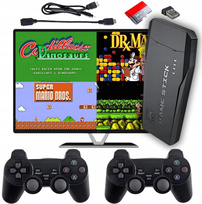 KONSOLA RETRO GRA TELEWIZYJNA Wireless HDMI 9 EMULATORÓW 2 PADY 20000 GIER