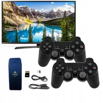 KONSOLA RETRO TV 2 BEZPRZEWODOWE PADY + 20 000 GIER 64GB HDMI