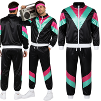 KOSTIUM LAT 80 PRZEBRANIE RAP DISCO HIP HOP NA IMPREZĘ TEMATYCZNĄ RETRO DRES M