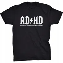 Koszulka ADHD Parodia Logo ACDC