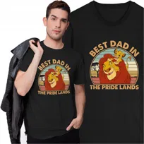 Koszulka Best Dad In The Pride Lion's King Prezent na Dzień Taty Król Lew