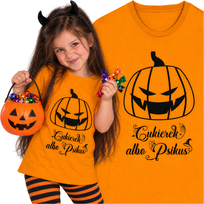 Koszulka Dziecięca na Halloween Święto Dyni Dynia Cukierek Albo Psikus 128