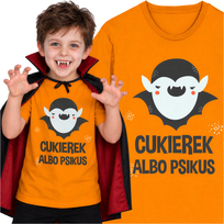 Koszulka Dziecięca na Halloween Święto Dyni Wampir Cukierek Albo Psikus 104