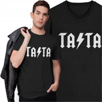 Koszulka Męska Dzień Taty Ojca T-shirt dla Taty TATA ACDC Muzyka Rock