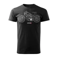 Koszulka męska TOPSLANG Harley Davidson Iron 883, czarno-biała, rozmiar M
