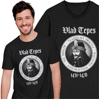 Koszulka Męska Vlad Tepes Dracula Wampir Transylwania Horror Gothic Prezent