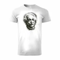 Koszulka męska z Einsteinem Einstein prezent dla nauczyciela fizyki męska biała-XL