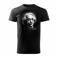 Koszulka męska z Einsteinem Einstein prezent dla nauczyciela fizyki męska czarna-M