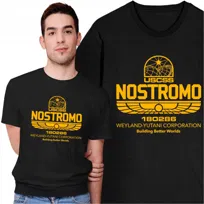 Koszulka Męska z Nadrukiem Nostromo Alien Obcy Horror Sci-Fi Film Klasyk