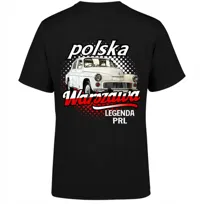 Koszulka męska z nadrukiem WARSZAWA FSO legenda motoryzacji PRL XXL