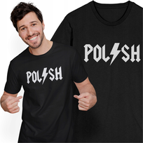 Koszulka Patriotyczna dla Polaka Parodia ACDC Muzyka Polska