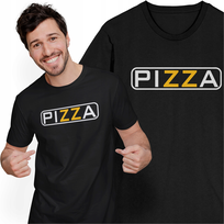 Koszulka Pizza Parodia Logo Śmieszny Prezent T-shirt Urodziny