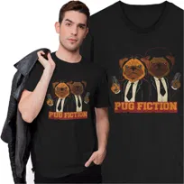 Koszulka Pulp Fiction Pug Fiction Quentin Tarantino Mops Pies Piesek