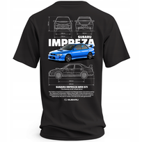 Koszulka SUBARU dla fanów marki różne wzory 240g IMPREZA WRX STI XL