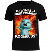 KOSZULKA SUPER ŚMIESZNY NADRUK OJ WYMASUJ MNIE ROMANIE HIT INTERNETU XL