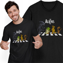 Koszulka The Aliens Alien Yoda Alf E.T. Beatles Parodia Prezent