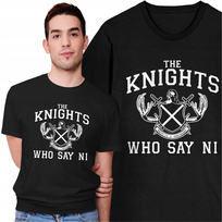 Koszulka The Knights Who Say Ni Monty Python Komedia Retro