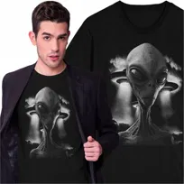 Koszulka UFO Latający Spodek Kosmici Porwanie Szarak NOL