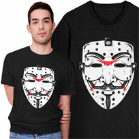Koszulka V for Vendetta Maska Jason Horror Piątek 13 Anonymous Prezent