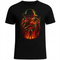 KOSZULKA Z NADRUKIEM FREDDY KRUGER FILM HORROR BAWEŁNIANA NA PREZENT 3XL