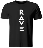 Koszulka z nadrukiem RAVE, Idealna na Festiwal i Techno, roz. S