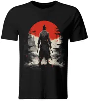 Koszulka z nadrukiem Samuraja, Ronin, Japonia, roz. L