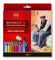 KREDKI MONDELUZ 36 KOLORÓW + PĘDZEL 3712/3
