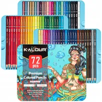 Kredki ołówkowe Soft Touch 72 kolory kredki artystyczne Kalour