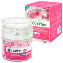 Krem do twarzy i szyi hexapeptydy kolagen retinol Sadoer 50 g