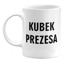 Kubek ceramiczny Prezesa. Śmieszny Kubek ceramiczny Dla Szefa, 330 ml GiTees